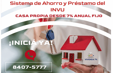 Vivienda 7 % planes de ahorro y préstamo del INVU