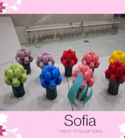 Velas Sofía y lazos Sofía