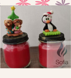 Velas Sofía y lazos Sofía