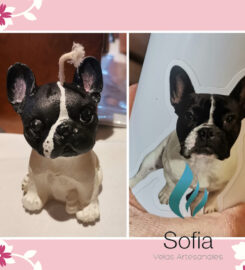 Velas Sofía y lazos Sofía