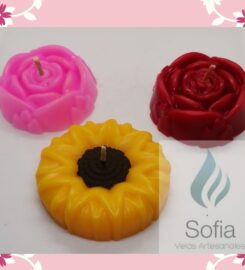 Velas Sofía y lazos Sofía